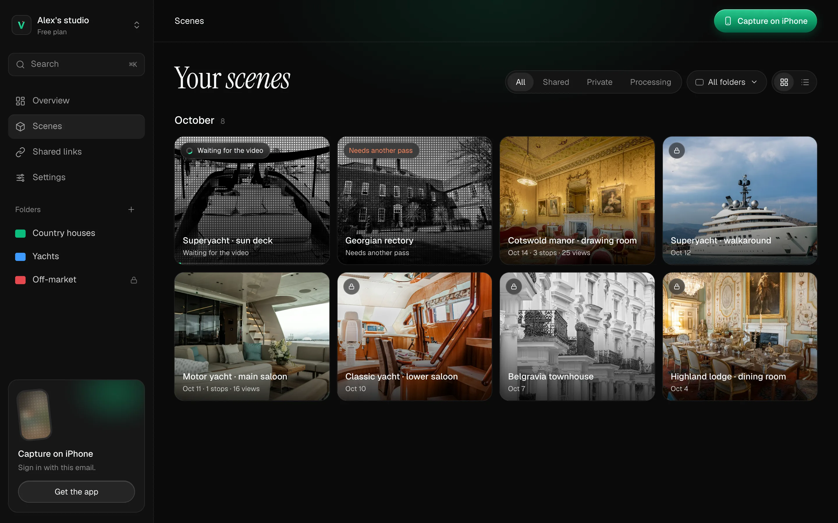 The Scenes page: country houses, a Belgravia townhouse and yachts, inside and out
